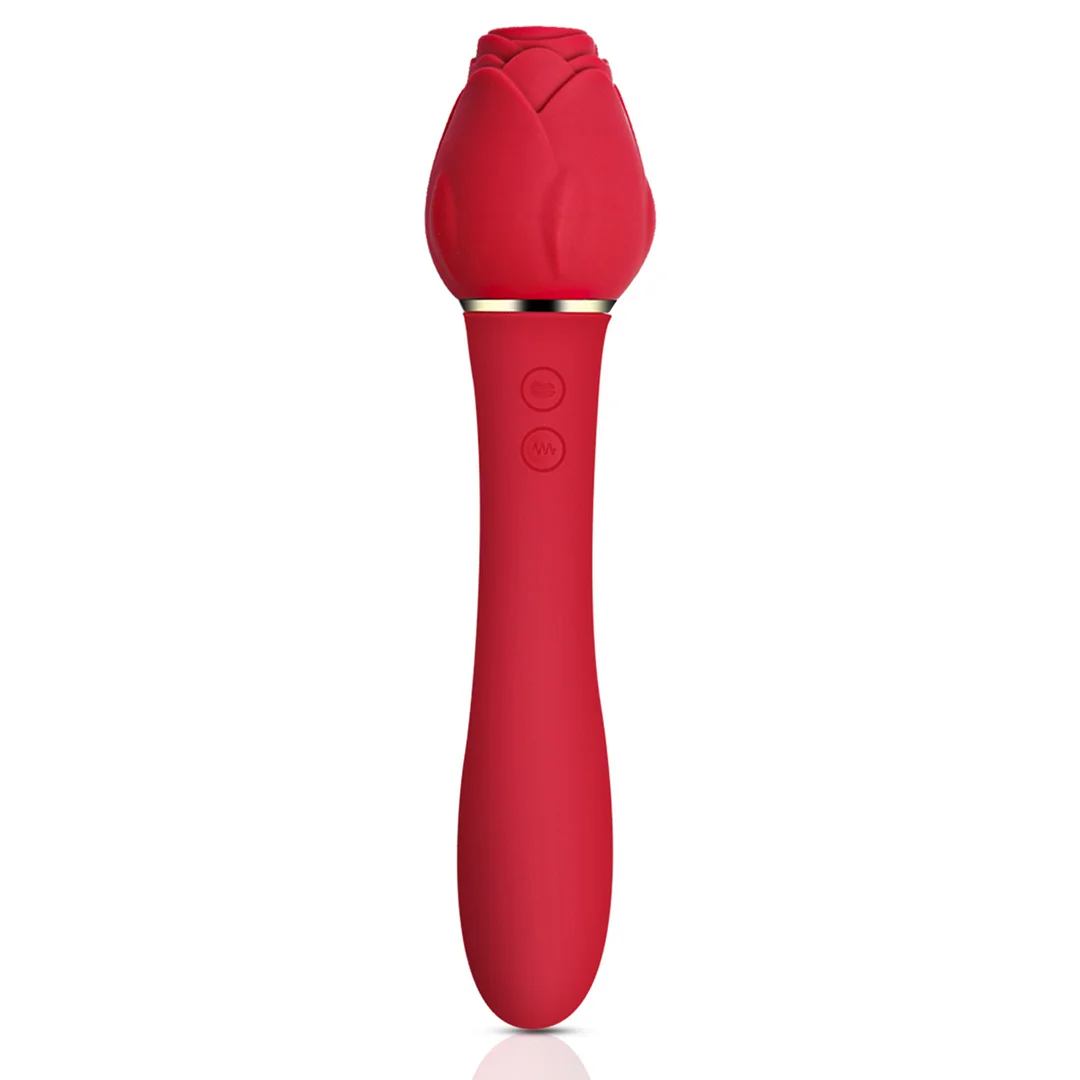 Vavdon - Adult Female Rose Sucking Vibrator Female Breast Sucking Vibrating Tease Dildo Female Masturbator Adult Sex Toys z-47
