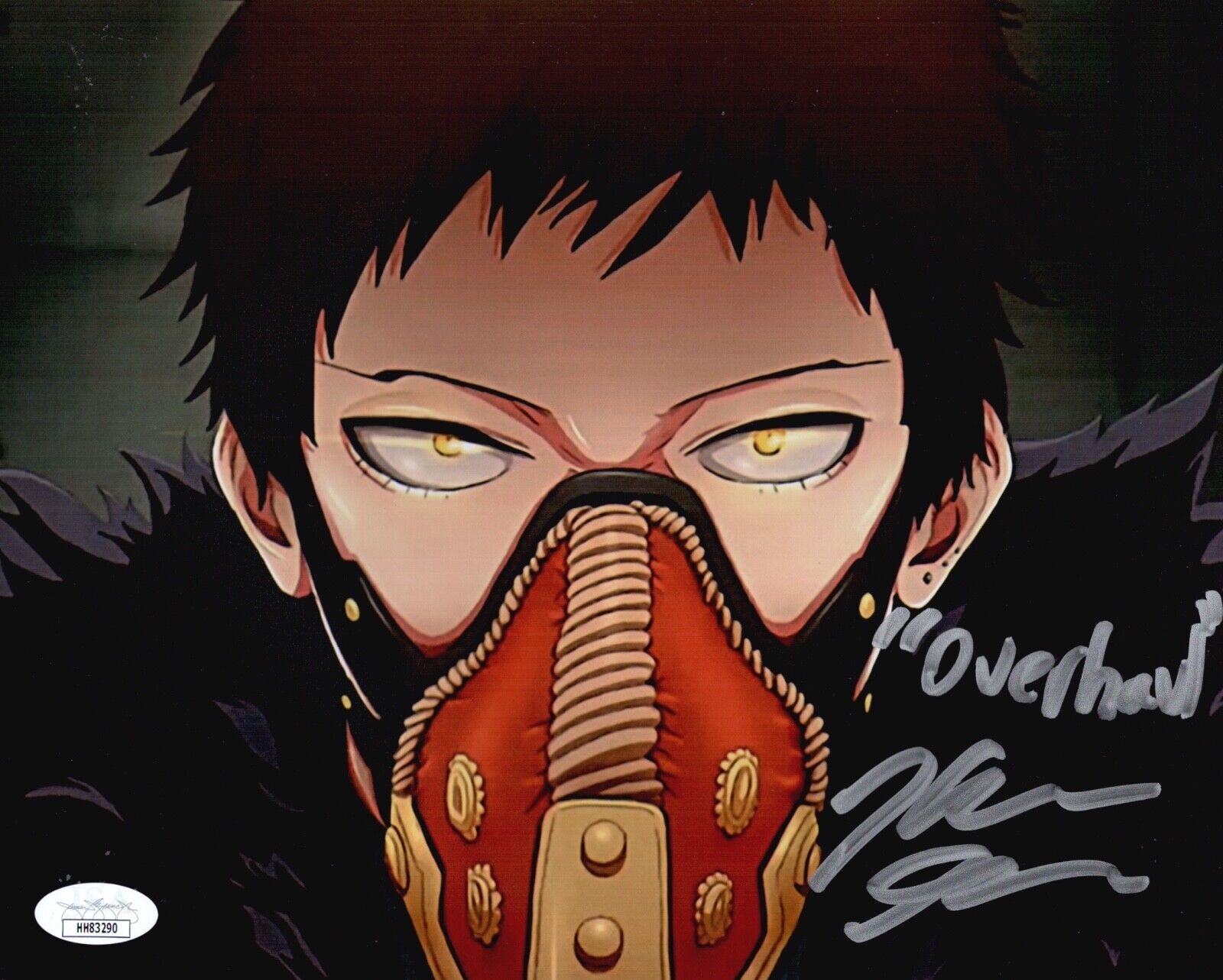 KELLEN GOFF Signed MY HERO ACADEMIA OVERHAUL 8x10 Photo Poster painting Autograph JSA COA Cert