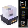 Crystal Cube Holographic Desktop Smart Weather Station Digital Clock for Home