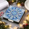 Christmas Snowflake DIY PU Diamond Painting Note Box 160 Papers Memo Box