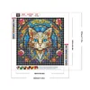 Stained Glass Cat - Full Round Drill Diamond Painting