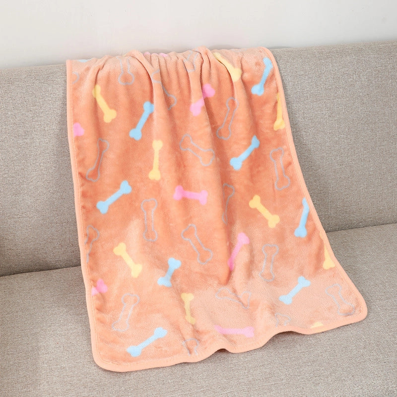 In Stock Pet Blanket Four Seasons Universal Cat And Dog Blanket Thickened Flannel Paw Printing Blanket Pet Supplies