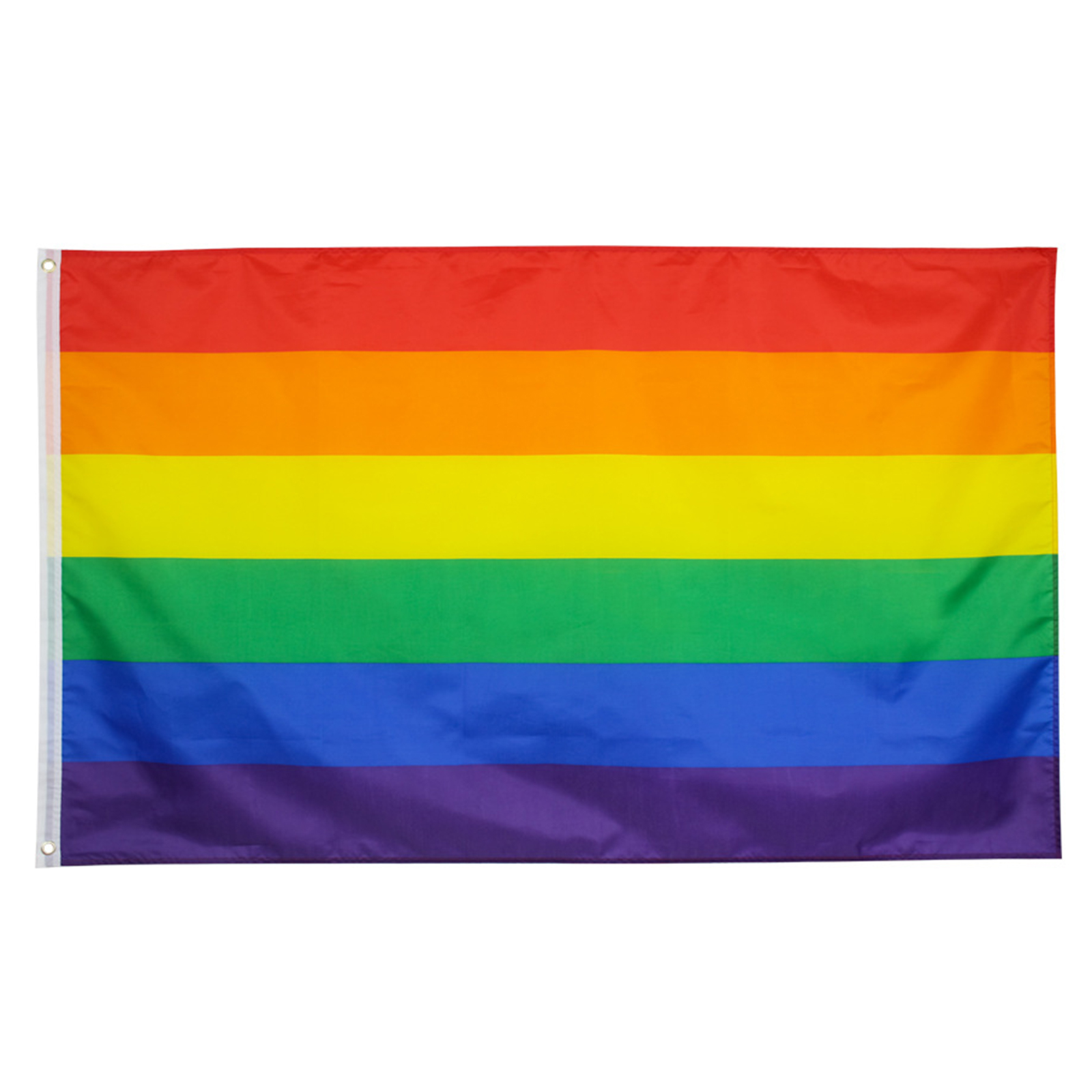 

Gay Pride Flag 6 Stripes LGBT Rainbow Banner Double Stitch 3x5ft 2 Pack, 501 Original