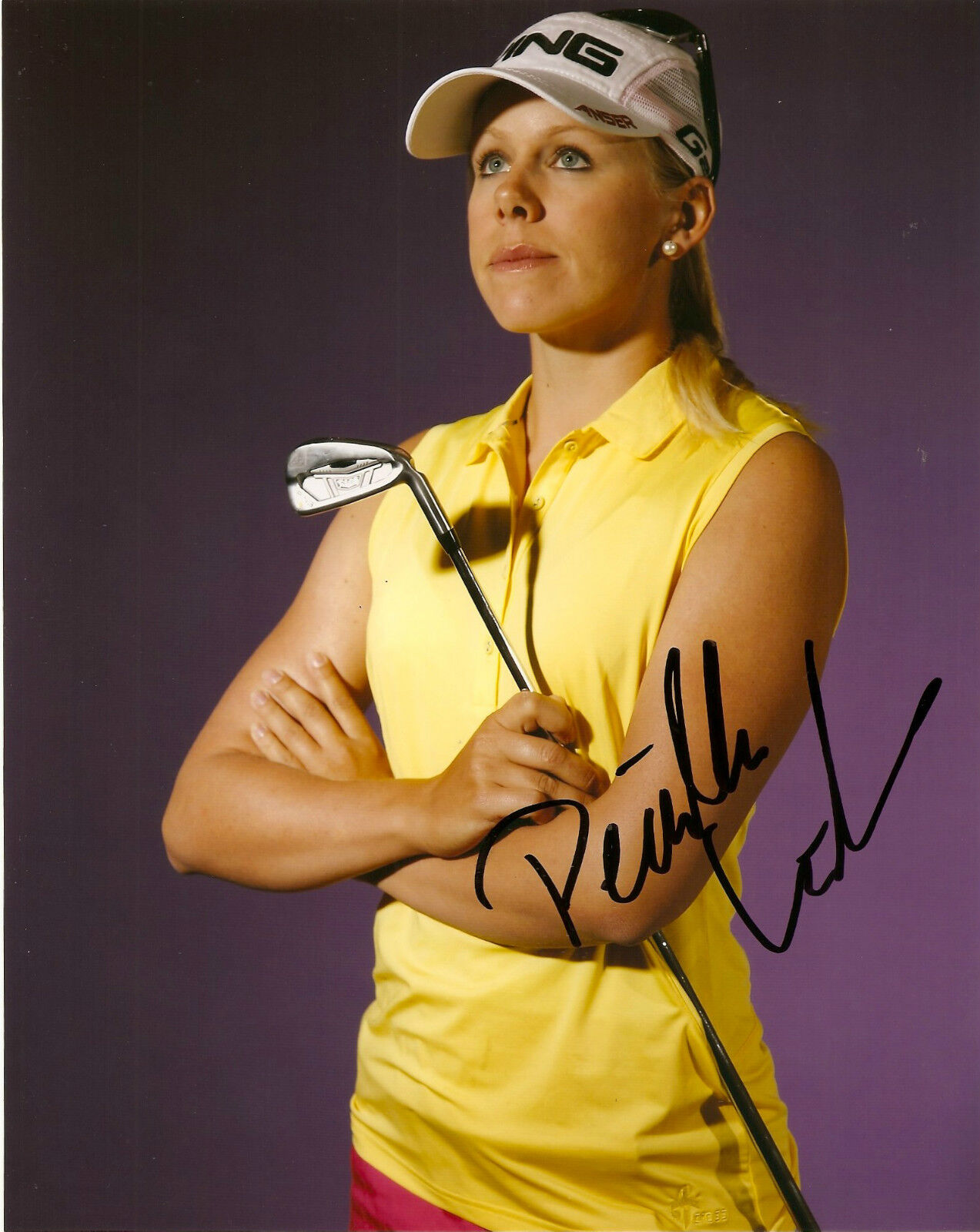 LPGA Pernilla Lindberg Autographed Signed 8x10 Photo Poster painting COA