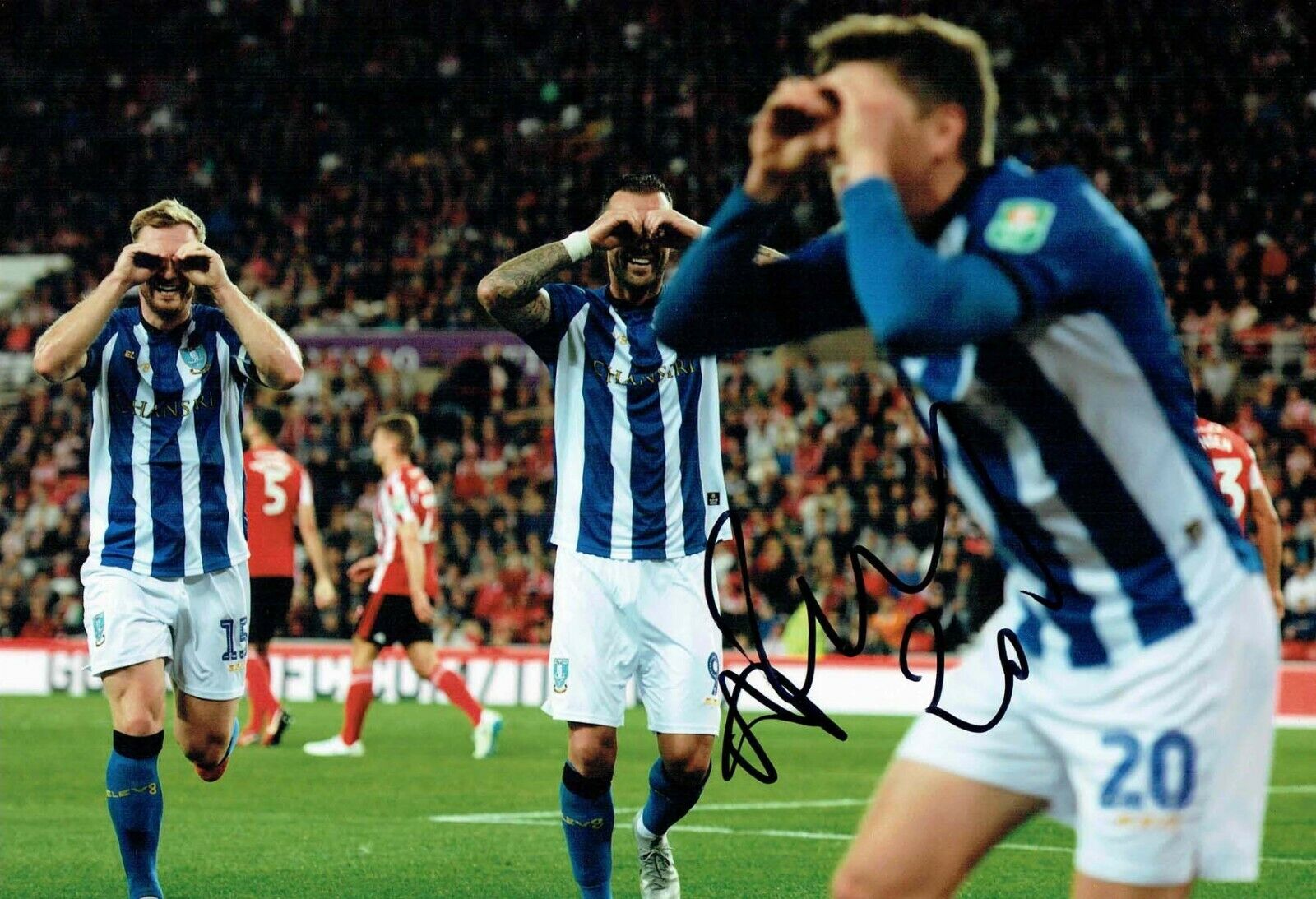 Adam REACH Sheffield Wednesday SWFC SIGNED 12x8 Photo Poster painting 2 AFTAL COA OWLS