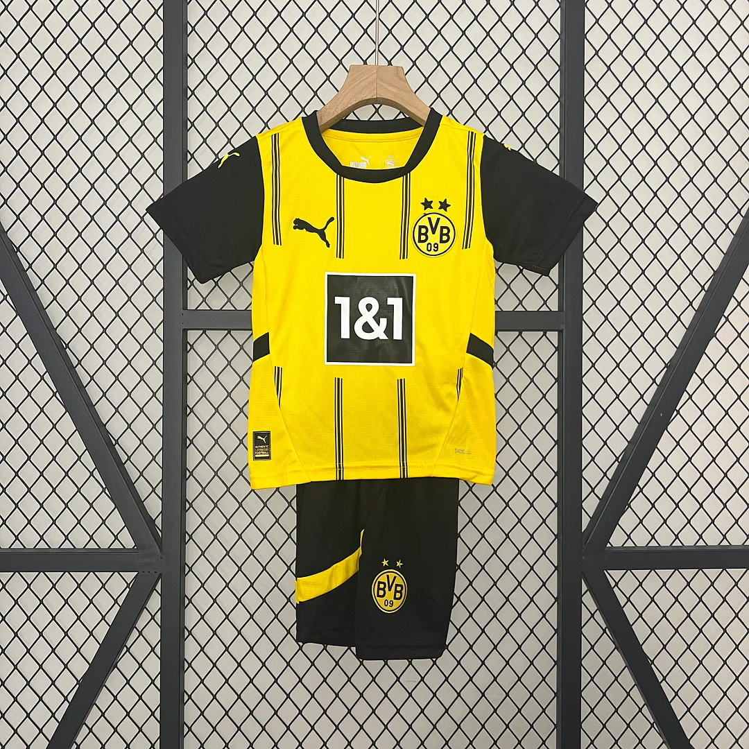 24/25 Dortmund Home Kids Kit Football jersey Thai Quality