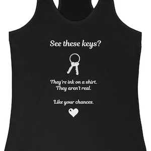 pornhint Pornhint Chastity Femdom Keyholder Tank / Cuckold Top / Humiliation Fetish Shirt