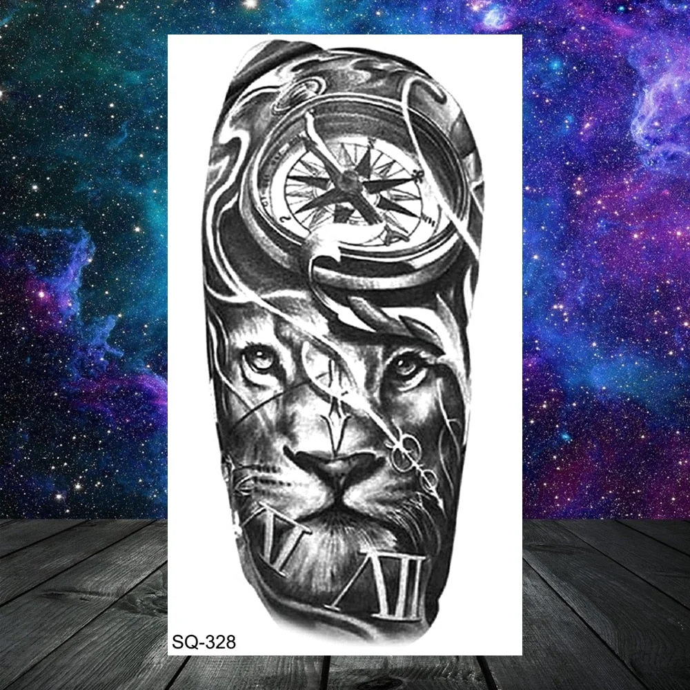 Black Whale Universe Planet Temporary Tattoos For Women Adult Men Constellation Outer Space Moon Fake Tattoo Small Tatoo Paper