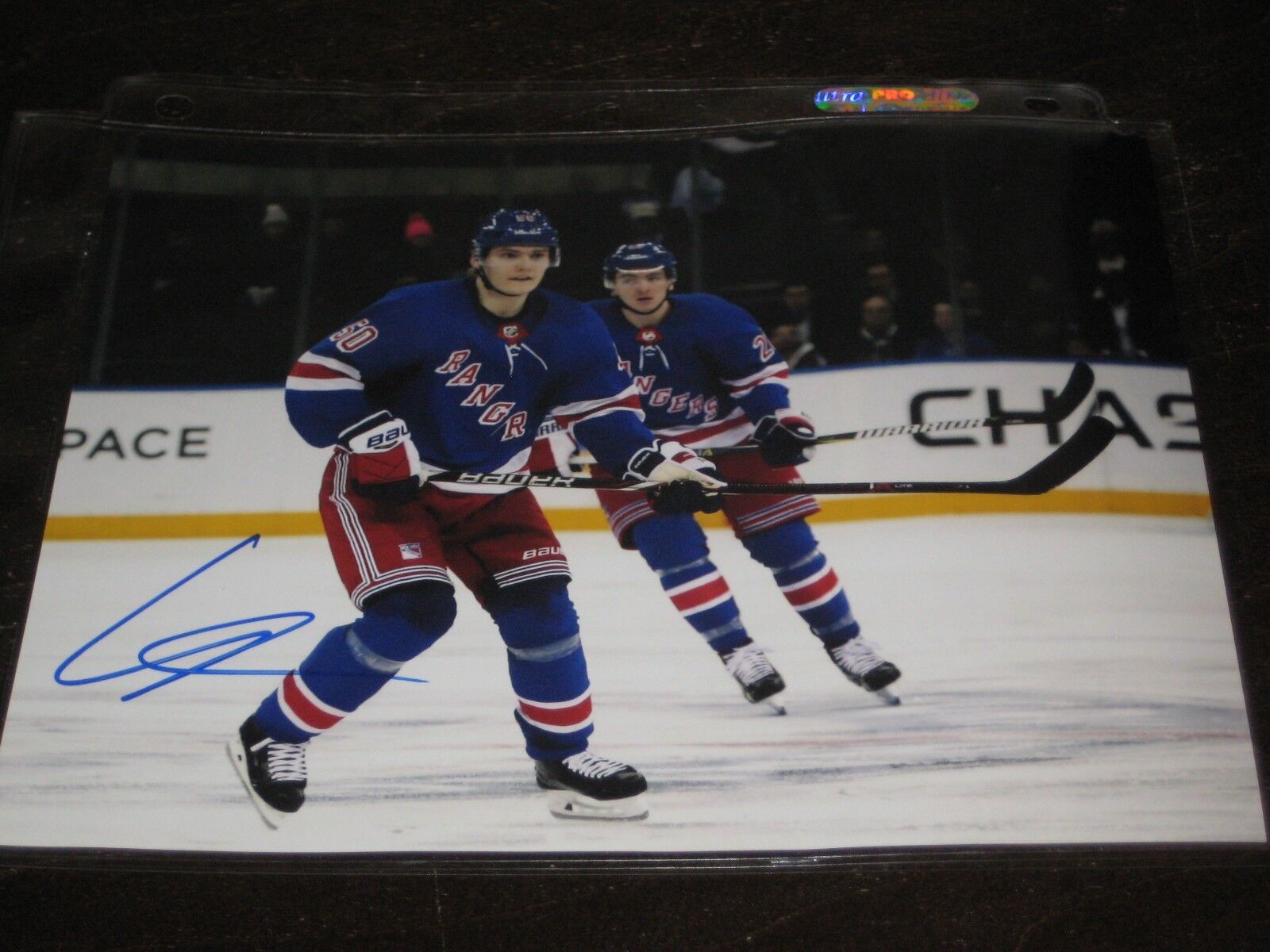 LIAS ANDERSSON autographed NY NEW YORK RANGERS 8x10 Photo Poster painting #3