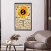 Sunflower Letters-Full Round Diamond Painting(40*60cm)