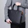 genuine leather business briefcase