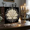 (30x30cm)DIY Lotus Flower Pearl Painting Kit With Inner Frame Home Decor