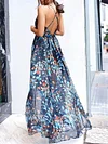 Gauze Backless Condole Belt Maxi Dresses