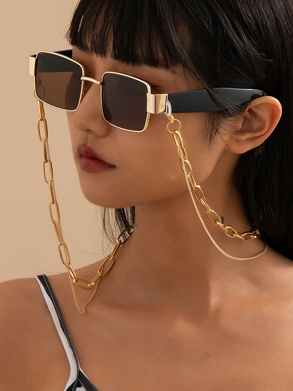Original Cool Punk Multi-Layered Chains Glasses Accessories