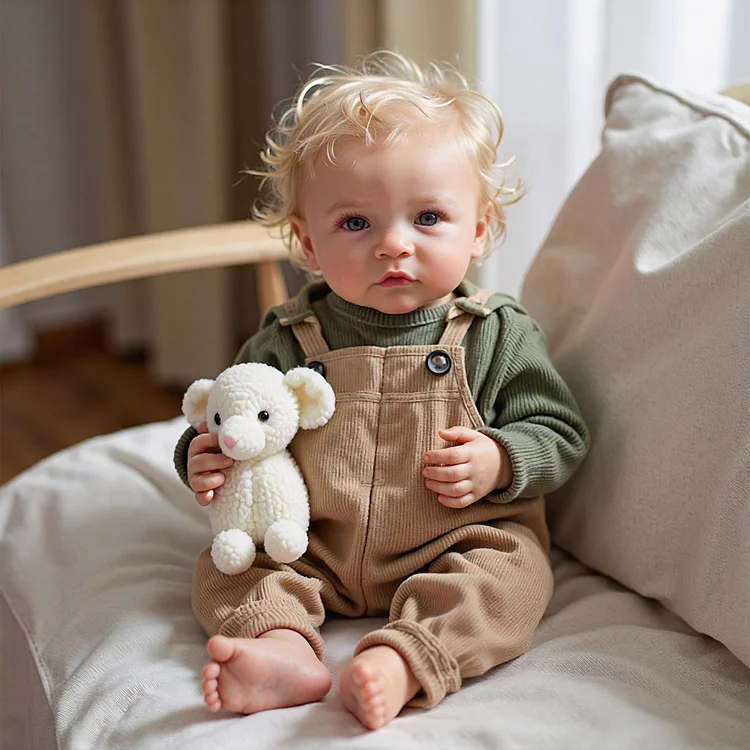 20" Reborn Baby Boy Doll with Blonde Hair,Toddler Boy Named Pherva：Realistic Reborn Baby Dolls By Rsgdolls®