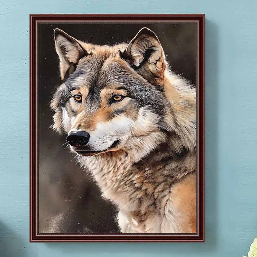 Diamond Painting - Full Round Drill - Wolf(Canvas|30*40cm)