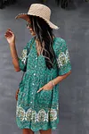 Boho Flutter Sleeves Pocketed Dress