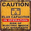 Caution Electric shock warning - Metal Tin Signs(8*12Inch/12*16Inch)