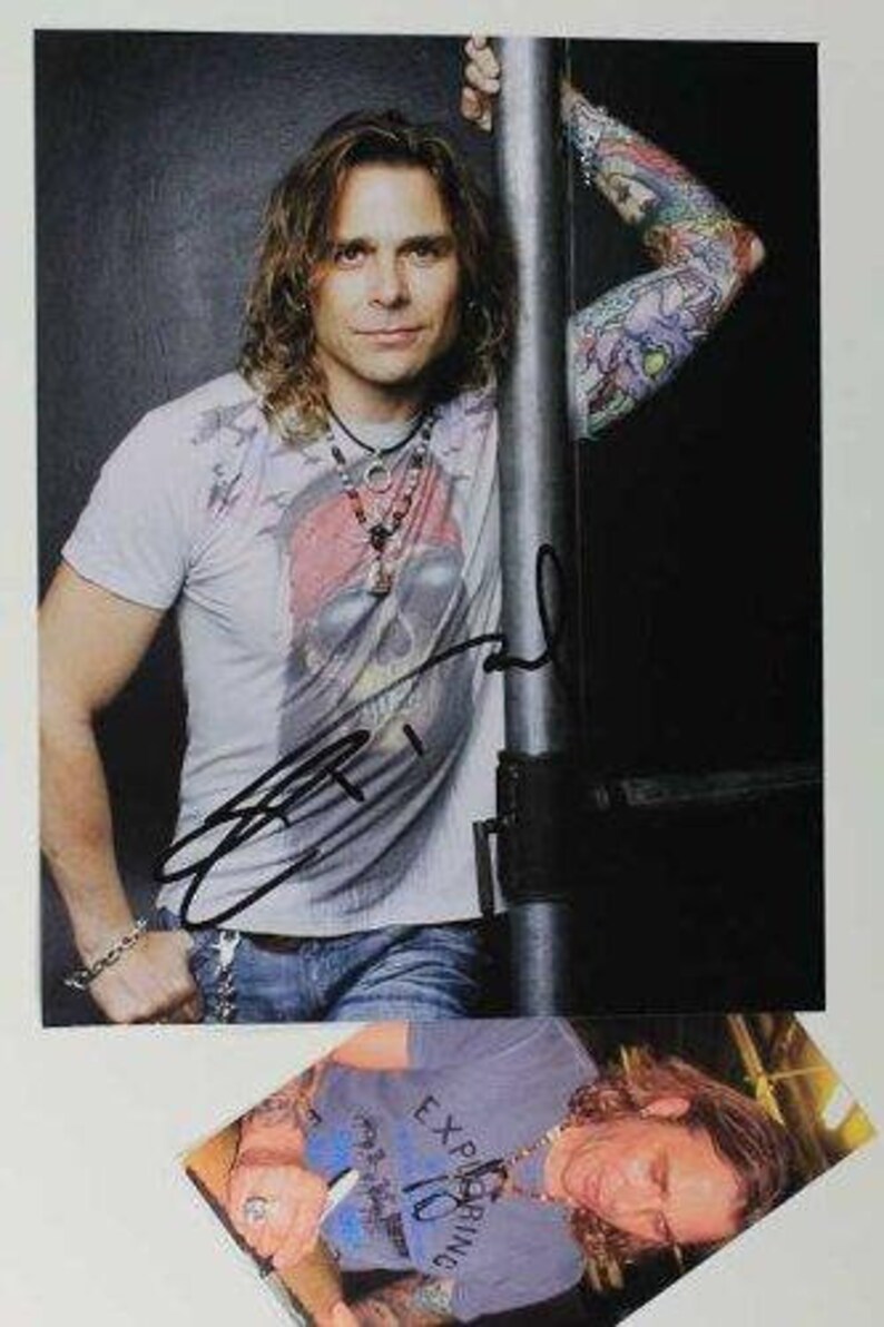 Mike Tramp Autographed Color Glossy White Lion