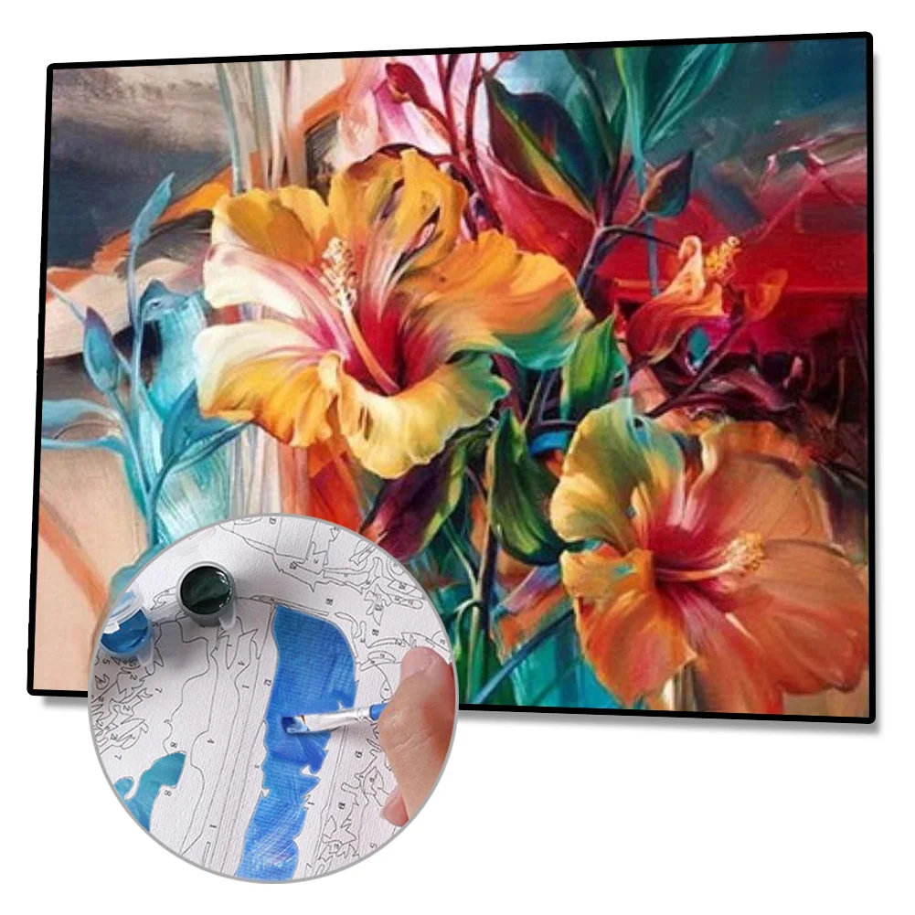 Flower - Paint By Number(50*40cm)