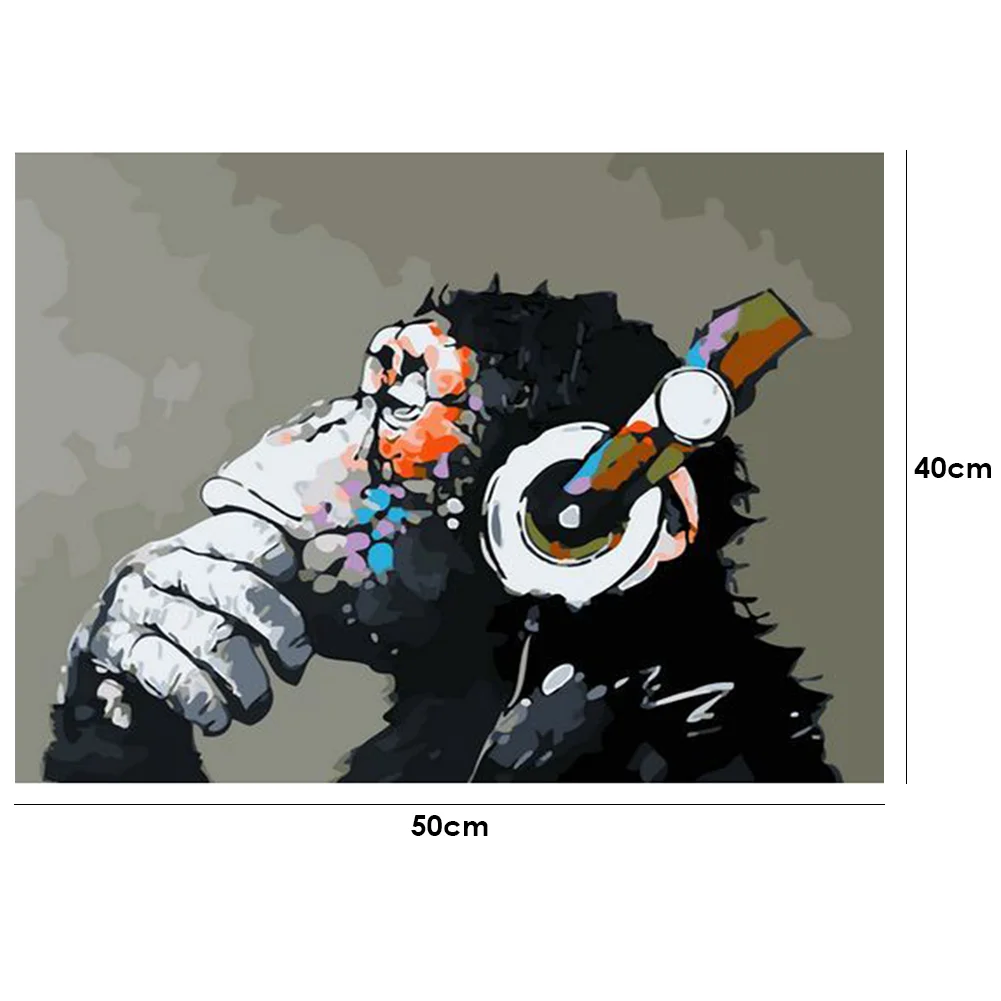 Music Monkey - Paint By Number(50*40cm)