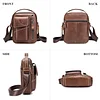 BAIGIO Umh&auml;ngetasche Herren Leder Schultertasche Vintage Crossbody Bag Messenger Herrentasche zum Umh&auml;ngen Ledertasche M&auml;nner Tasche mit Abnehmbarem Gurt f&uuml;r Business Arbeit Reise