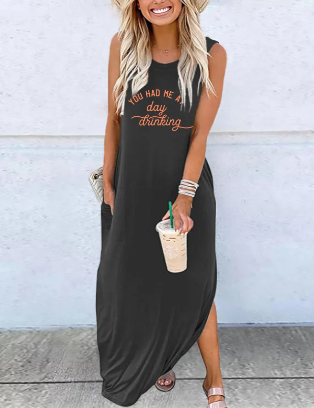 You Had Me At Day Drinking Maxi Dress