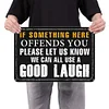 If Something Here Offends You - Vintage Metal Signs - 20*30cm/30*40cm - Warning