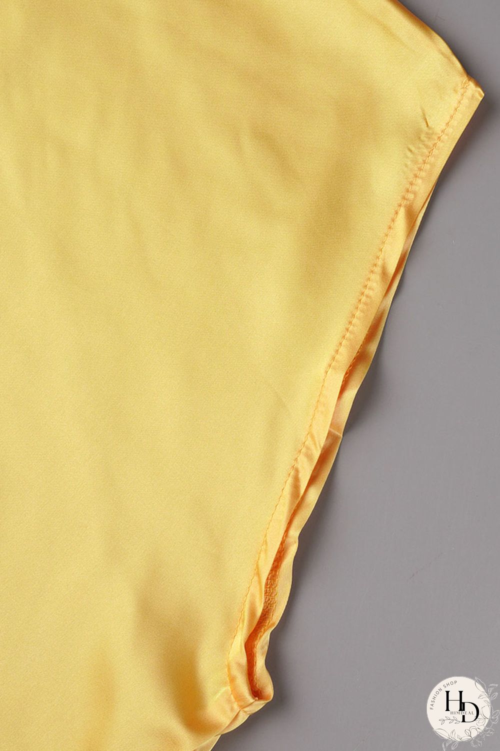 Yellow Casual Daily Solid Appliques Beading O Neck Long Dress Dresses