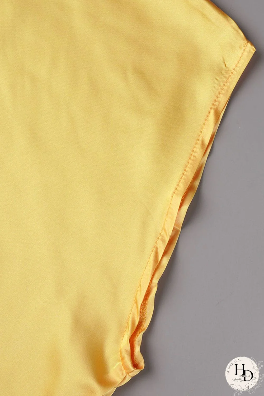 Yellow Casual Daily Solid Appliques Beading O Neck Long Dress Dresses