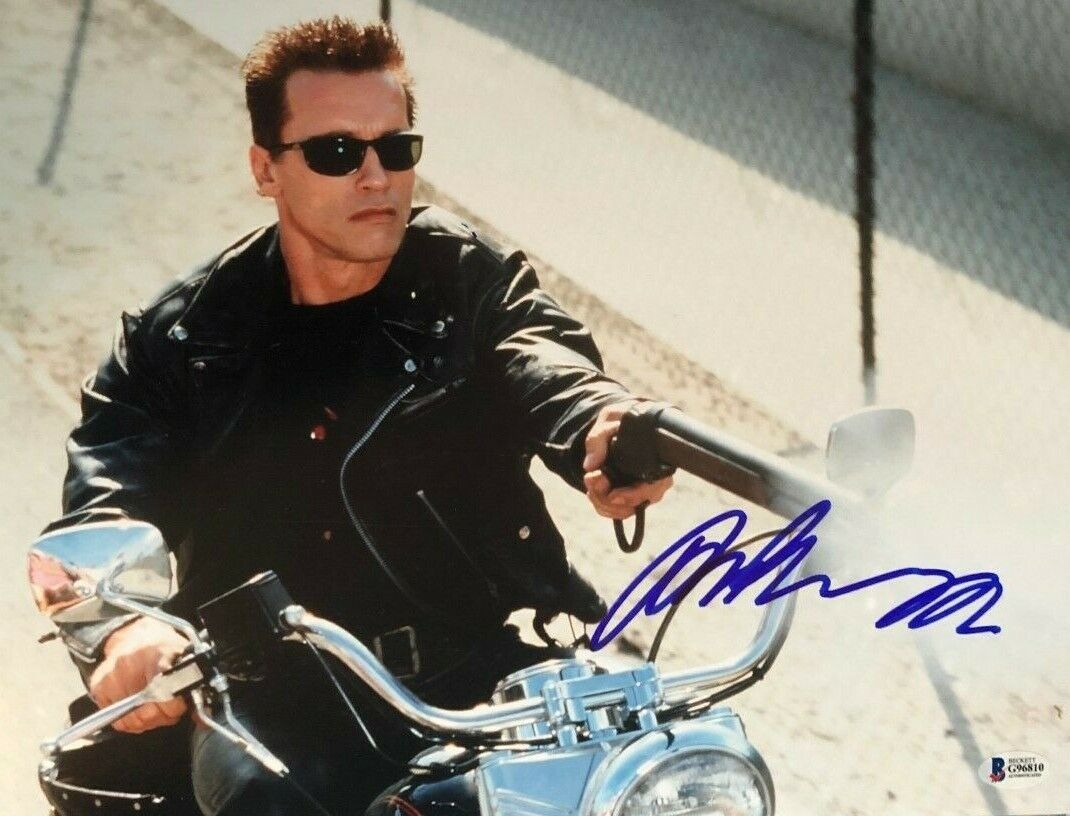 Arnold Schwarzenegger Terminator signed autographed 11x14 Photo Poster painting BECKETT COA