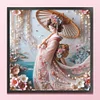 Kimono Girl-11CT Stamped Cross Stitch 50*50cm