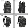 12L/ 15L/ 20L/ 30L Mini Rucksack Taktisch Wanderrucksack Molle Schultasche Wasserabweisend Daypack Milit&auml;risch Schulrucksack Studenttasche Unitasche Sporttasche Laptoptasche f&uuml;r Outdoor Sport