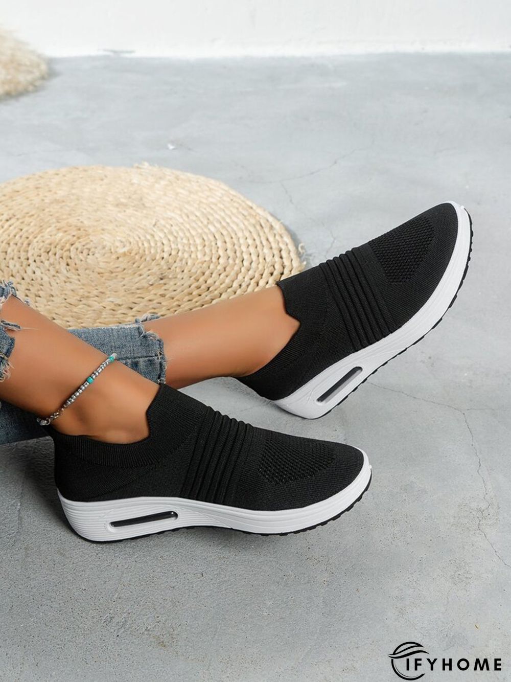 Breathable Minimalist Slip On Rocking Fly Woven Shoes | IFYHOME