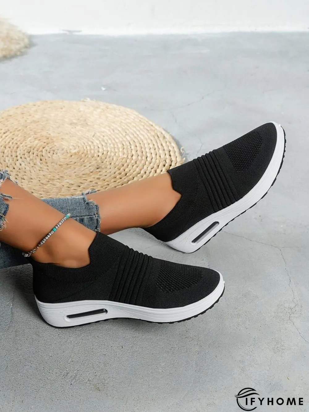 Breathable Minimalist Slip On Rocking Fly Woven Shoes | IFYHOME