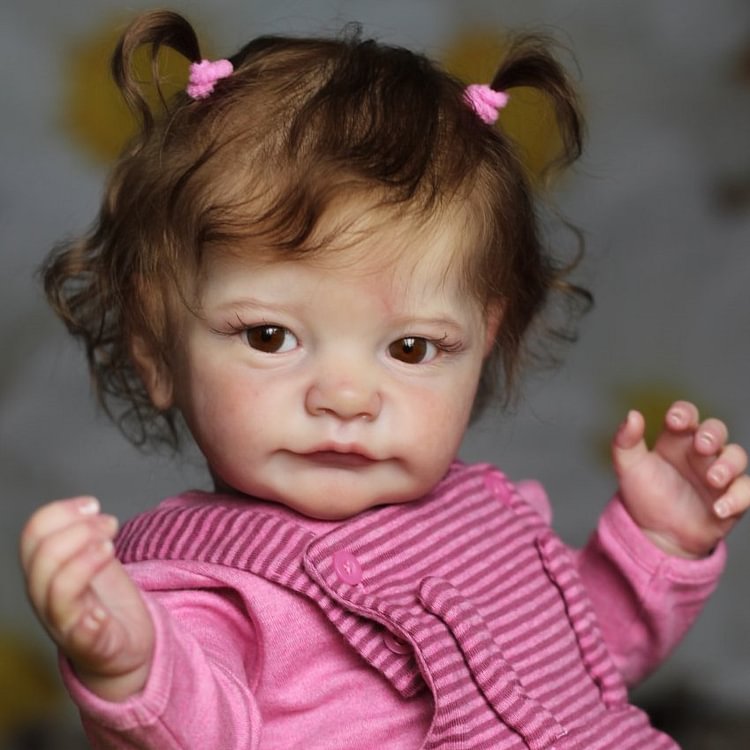  22" Eyes Opened Lifelike Handmade Reborn Toddlers Newborn Baby Girl Doll Lucy - Reborndollsshop®-Reborndollsshop®