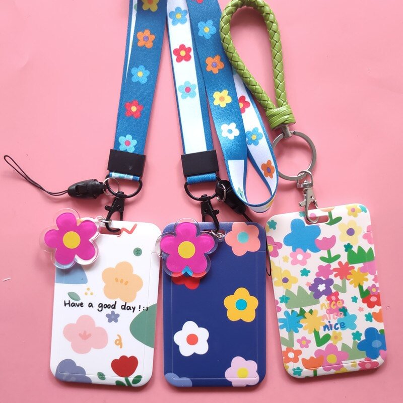 Women&#39;s Card Holder 1PCS Plast Fashion Cute Female Business Card  Cover Bag Case for Student Card Bus ID Neck Strap Badge US Mall Lifes