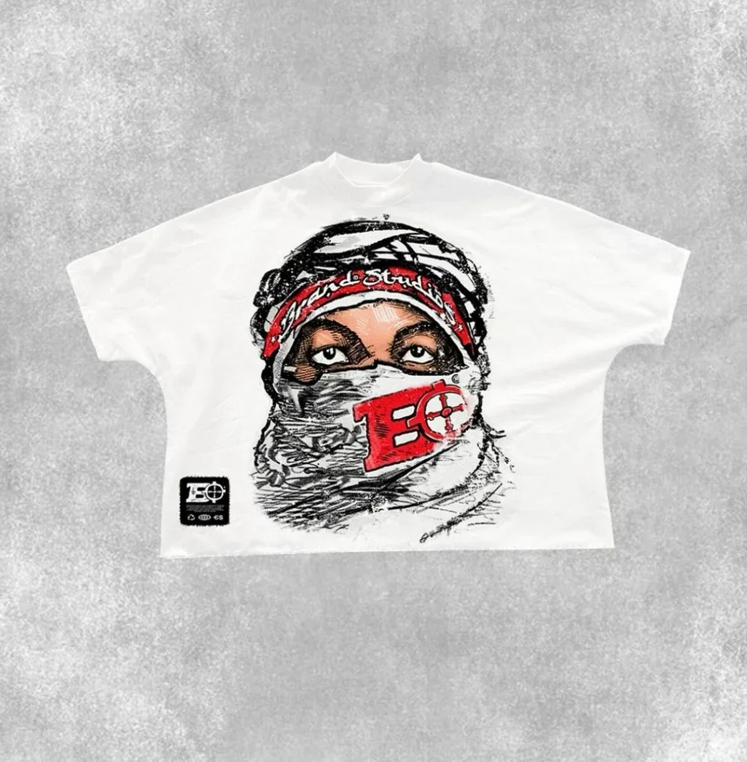 Aonga Y2k Top Hip Hop Punk Loose T Shirt Men Women Oversized Printing Graphic T Shirts Harajuku Gothic Short Sleeve Tops Streetwear aonga
