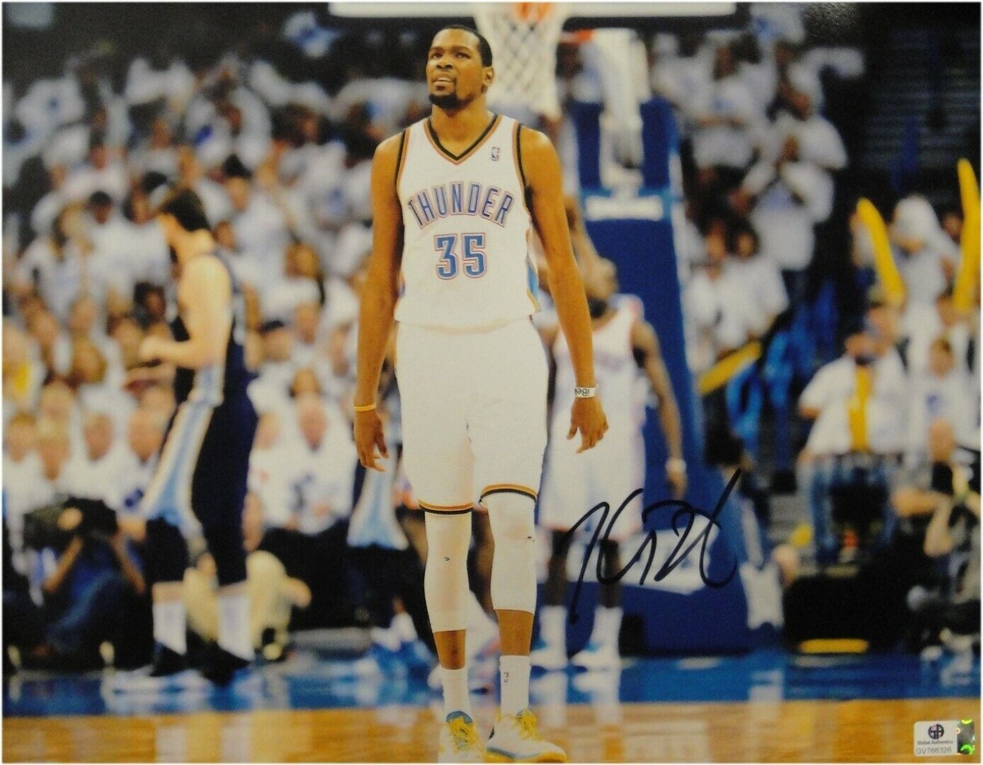 Kevin Durant Hand Signed Autograph 11x14 Photo Poster painting OKC Oklahoma Thunder GV 766326