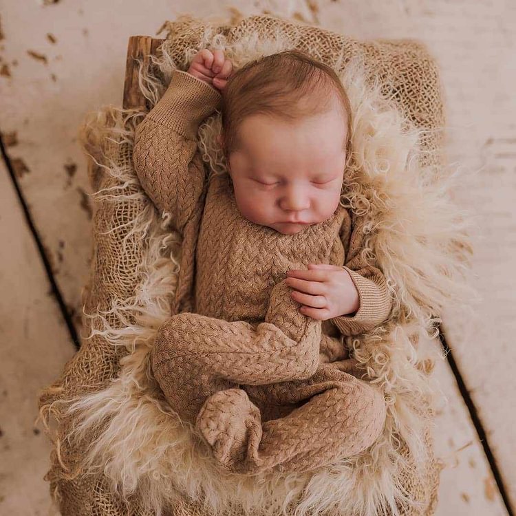  20 "Look Real Lifelike Charles Sleeping Handmade Newborn Reborn Baby Doll Boy,With Pacifier and Bottle - Reborndollsshop®-Reborndollsshop®