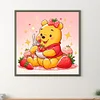 Diamond Painting -5D Full Round Drill Bear Strawberry