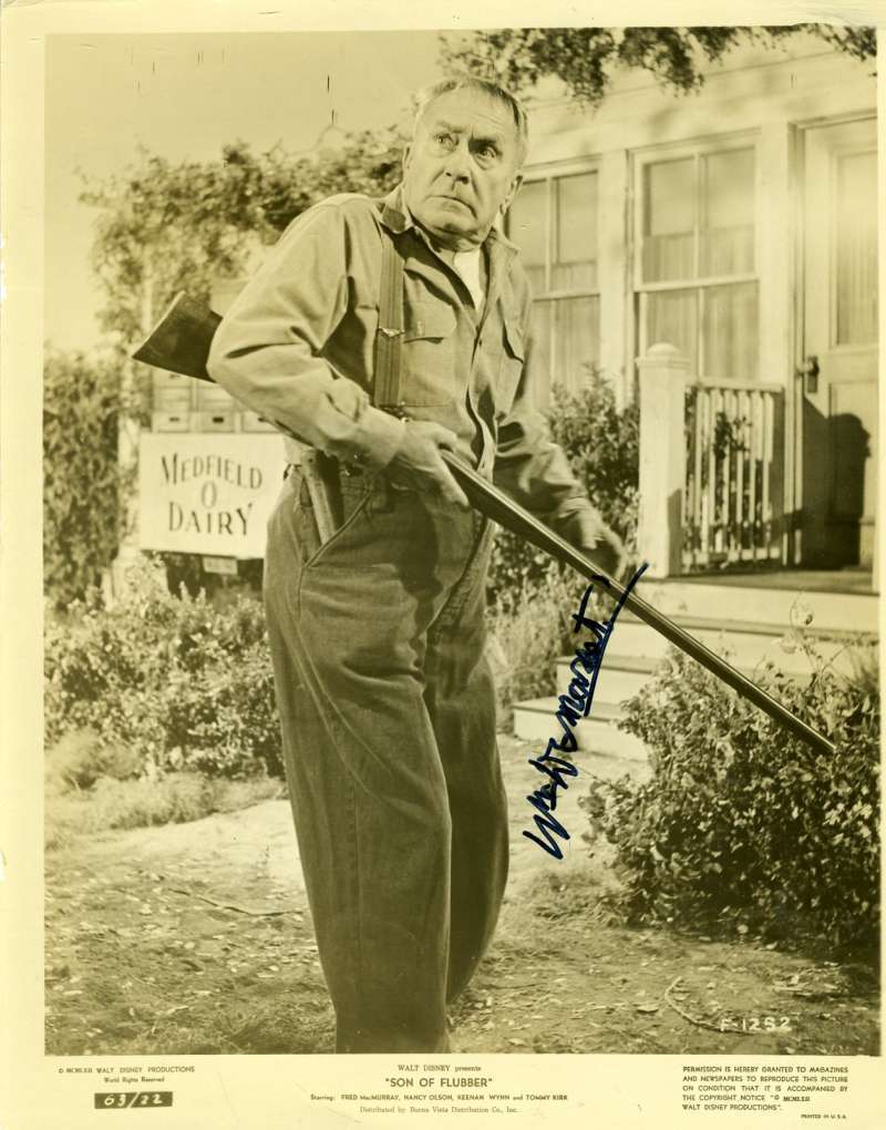 William Demarest Psa Dna Son Of Flubber Signed 8x10 Photo Poster painting Autograph Authentic