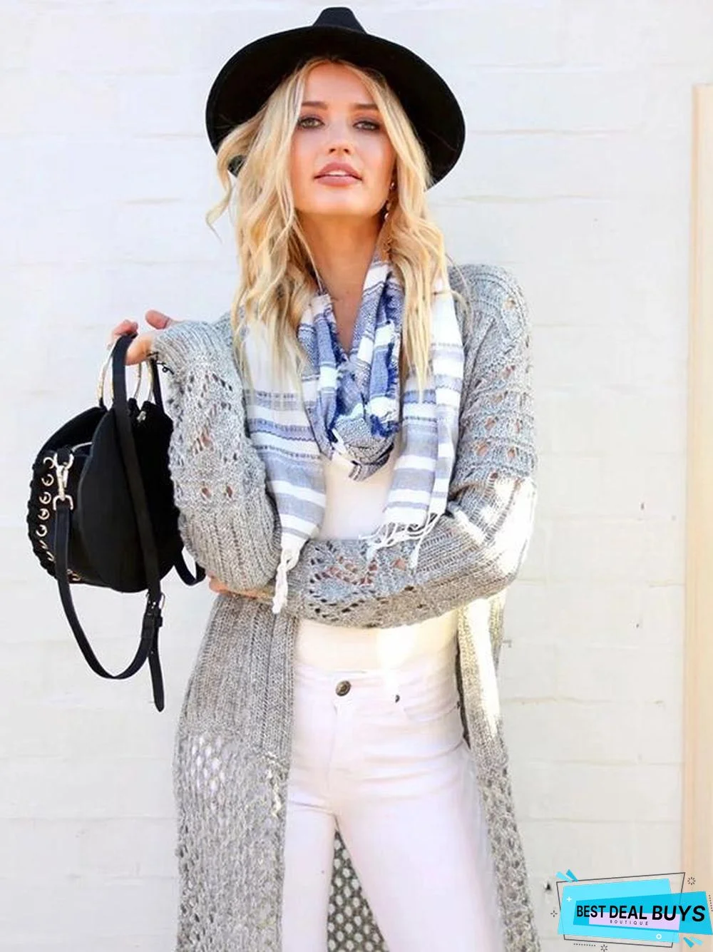 Fashion 2 Colors Sweater Cardigans Tops