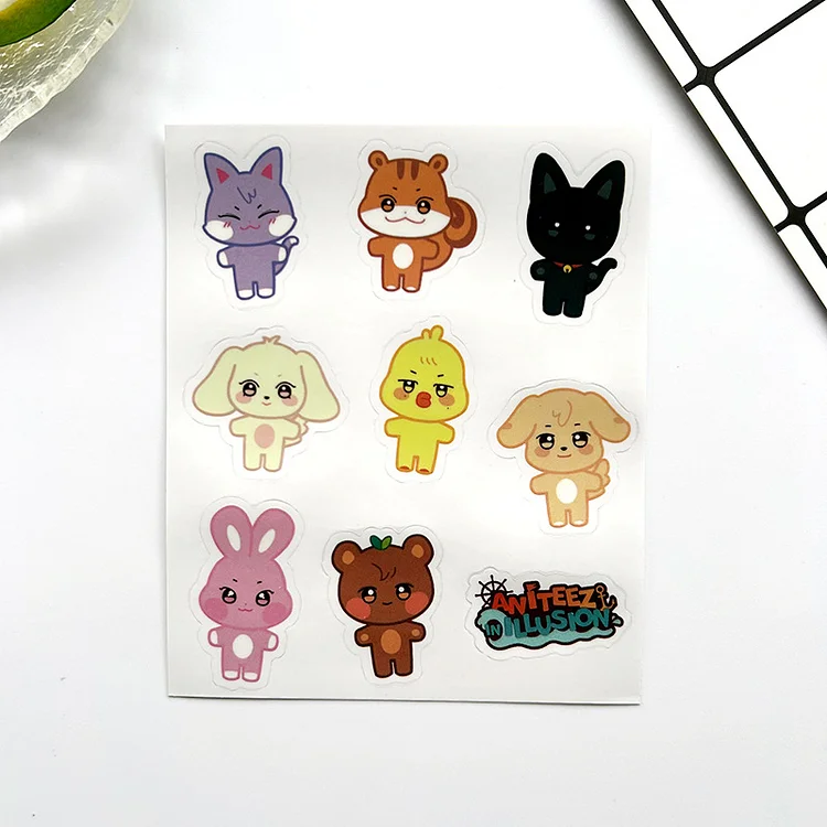 ATEEZ Member Laser Stickers