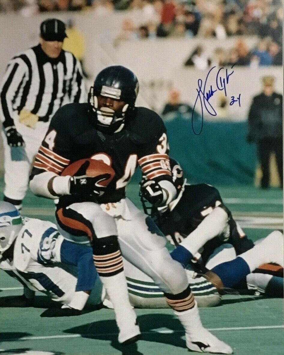 Walter Payton Autographed Signed 8x10 Photo Poster painting ( HOF Bears ) REPRINT