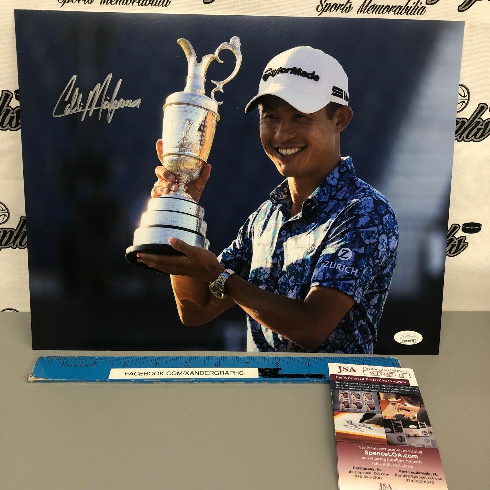 COLLIN MORIKAWA PGA GOLF SIGNED AUTOGRAPHED 11x14 Photo Poster paintingGRAPH-JSA COA BRITISH