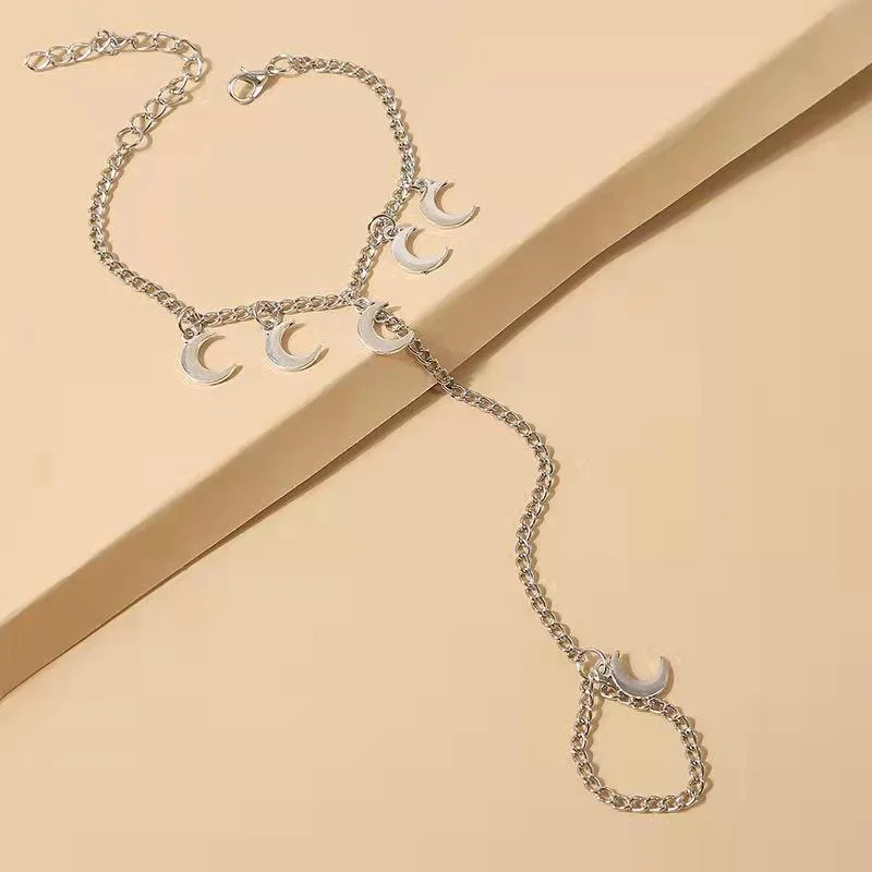 Lunar Blessing Finger Chain Bracelet