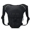 Motorcycle Drop Leg Bag Fanny Pack Breathable for Cycling Riding (Black)