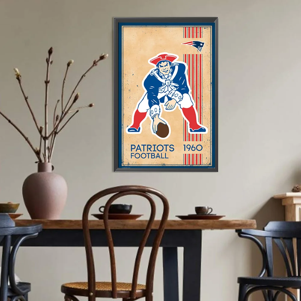 Diamond Painting - Full Round Drill - New England Patriots(Canvas|30*45cm)