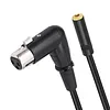 90 Degree Angle XLR To 3.5mm Cable for Mixer Console Speaker Tablet Phones Balanced To Unbalanced Audio Cable 11.8 Inch/0.3 Meter Length